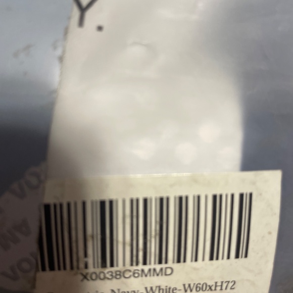 Fabric Shower Curtain 60x72 Inches Geometric Cloth Shower Curtain - Picture 3 of 3